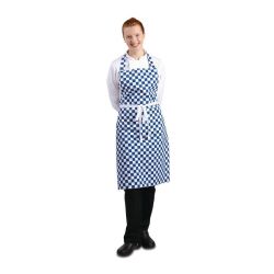 Whites Bib Apron Blue And White Check