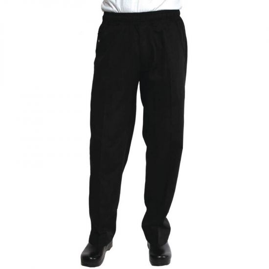 Chef Works Unisex Better Built Baggy Chefs Trousers Black M URO A695-M