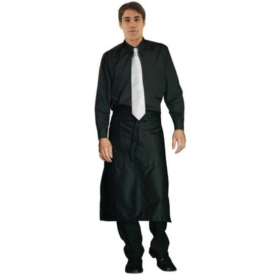 Uniform Works Uniex Long Sleeve Dress Shirt Black S URO A798-S