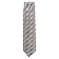 Chef Works Tie Silver And Black Fine Stripe