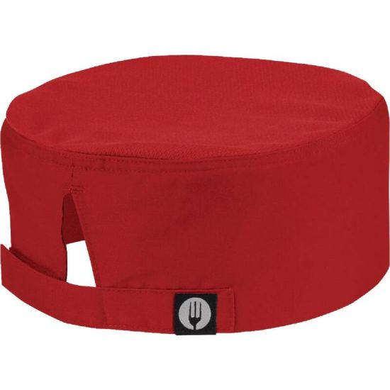 Colour By Chef Works Cool Vent Beanie Red URO A956 Colour By Chef Works Cool Vent Beanie Red URO A956