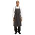 Chef Works Premium Woven Bib Apron Black And White Stripe