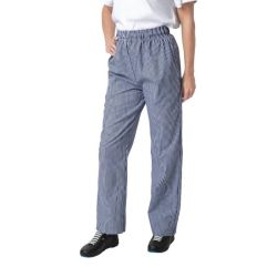 Whites Unisex Vegas Chefs Trousers Small Blue And White Check XL