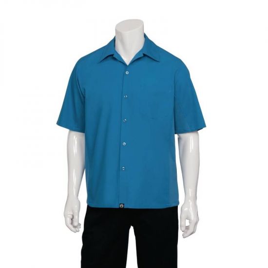 Chef Works Cool Vent Chef Shirt Blue S URO B388-S