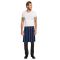 Chef Works Urban Presidio Navy Satin Stripe Half Bistro Apron