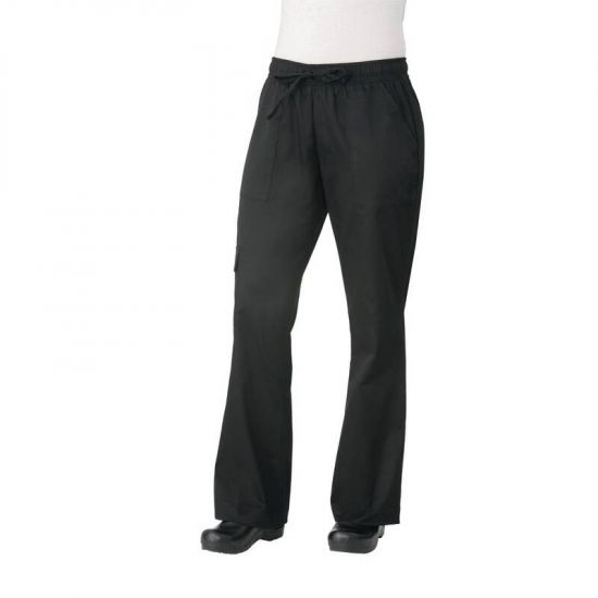 Chef Works Womens Cargo Chefs Trousers Black M URO B630-M