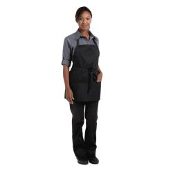Chef Works Three Pocket Bib Apron Black Chef Works Three Pocket Bib Apron Black