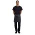 Chef Works Urban Wet Look Boulder Half Bistro Apron Black And Brown