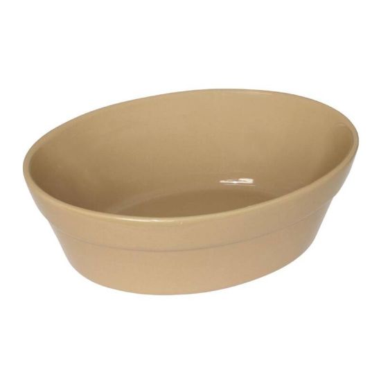 Olympia Stoneware Oval Pie Bowls 145 X 104mm Box of 6 URO C104