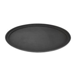 Kristallon Polypropylene Oval Non-Slip Tray Black 685mm