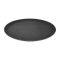 Kristallon Polypropylene Oval Non-Slip Tray Black 685mm