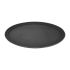Kristallon Polypropylene Oval Non-Slip Tray Black 685mm