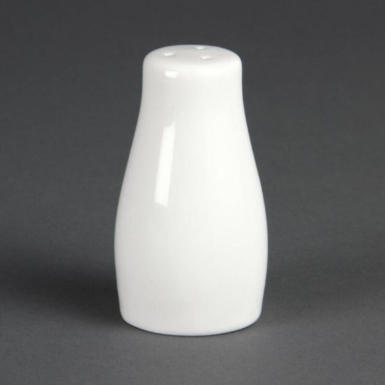 Olympia Whiteware Salt Shakers 90mm Box of 12 URO C213 Olympia Whiteware Salt Shakers 90mm Box of 12 URO C213