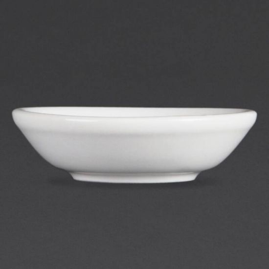 Olympia Whiteware Soy Dishes 74mm Box of 12 URO C320