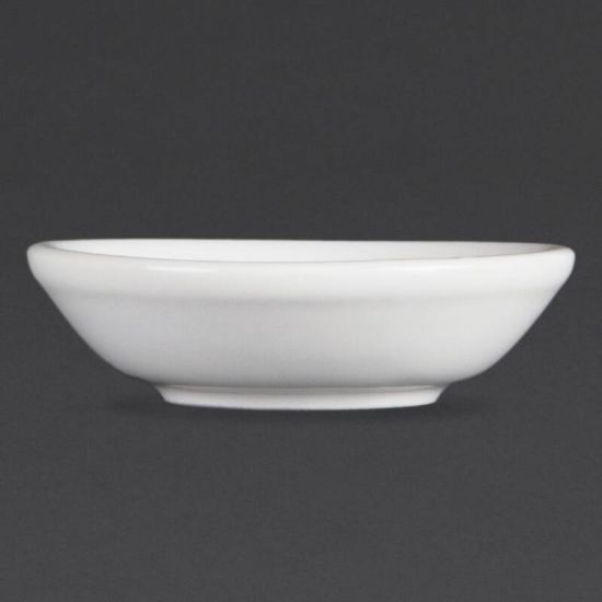Olympia Whiteware Soy Dishes 74mm Box of 12 URO C320 Olympia Whiteware Soy Dishes 74mm Box of 12 URO C320