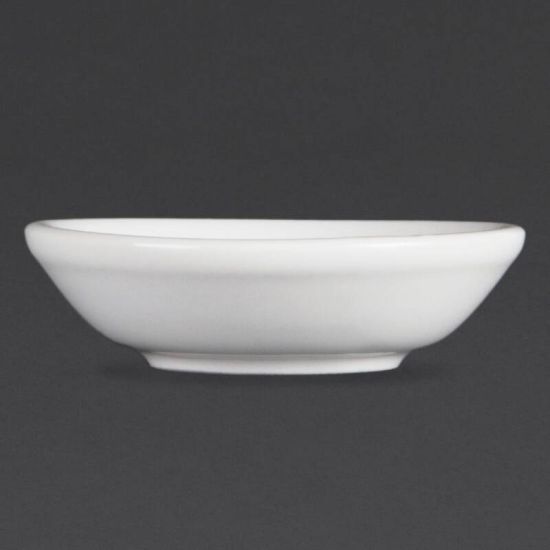 Olympia Whiteware Soy Dishes 74mm Box of 12 URO C320