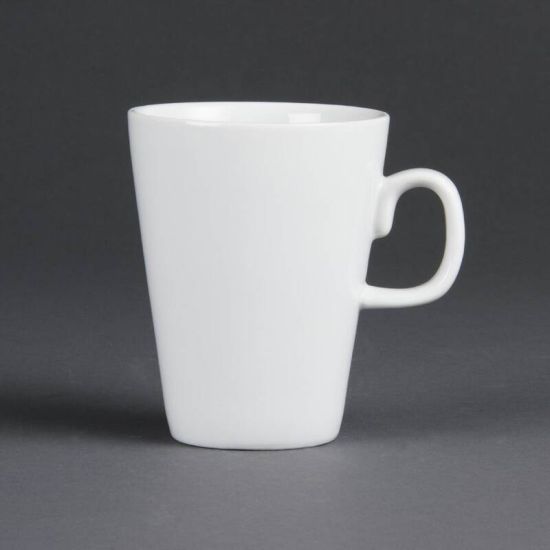 Olympia Whiteware Latte Mugs 285ml 10oz Box of 12 URO C359 Olympia Whiteware Latte Mugs 285ml 10oz Box of 12 URO C359