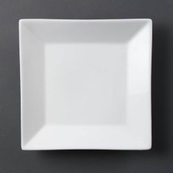 Olympia Whiteware Square Plates Wide Rim 250mm (Pack of 6) Olympia Whiteware Square Plates Wide Rim 250mm (Pack of 6)
