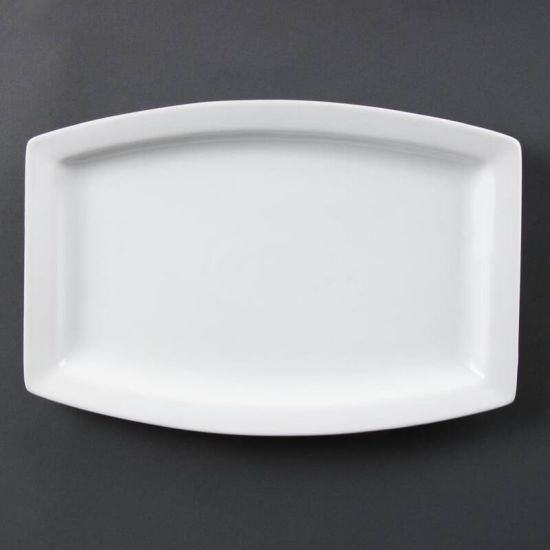 Olympia Whiteware Rectangular Plates 320mm Box of 6 URO C361 Olympia Whiteware Rectangular Plates 320mm Box of 6 URO C361