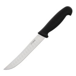 Hygiplas Scalloped Utility Knife Black 12.5cm Hygiplas Scalloped Utility Knife Black 12.5cm