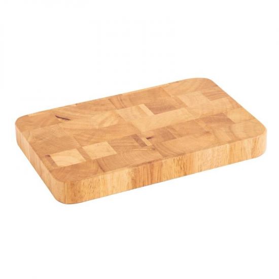 Vogue Rectangular Wooden Chopping Board Small URO C461