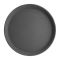Kristallon Polypropylene Round Non-Slip Tray Black 356mm