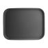 Kristallon Polypropylene Rectangular Non-Slip Tray Black 457mm