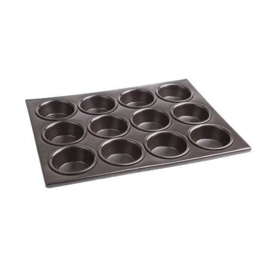 Vogue Aluminium Non-Stick 12 Cup Muffin Tray URO C562 Vogue Aluminium Non-Stick 12 Cup Muffin Tray URO C562