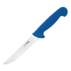Hygiplas Stiff Blade Boning Knife Blue 15cm Hygiplas Stiff Blade Boning Knife Blue 15cm