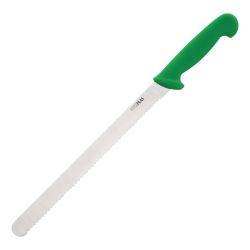 Hygiplas Serrated Slicer Green 30.5cm Hygiplas Serrated Slicer Green 30.5cm