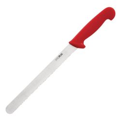 Hygiplas Serrated Slicer Red 25.5cm Hygiplas Serrated Slicer Red 25.5cm