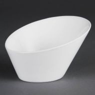 Olympia Whiteware Oval Sloping Bowls 154(L)x133(W)mm (Pack of 4)