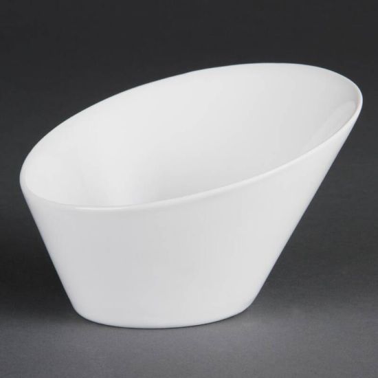 Olympia Whiteware Oval Sloping Bowls 202x 185mm Box of 3 URO CB080 Olympia Whiteware Oval Sloping Bowls 202x 185mm Box of 3 URO CB080