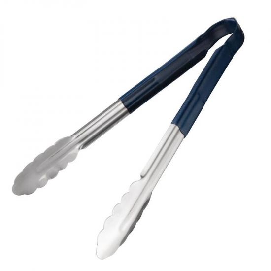 Vogue Colour Coded Blue Serving Tongs 11in URO CB156