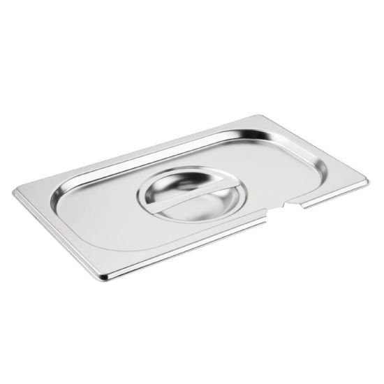 Vogue Stainless Steel 1/4 Notched Gastronorm Lid URO CB174 Vogue Stainless Steel 1/4 Notched Gastronorm Lid URO CB174