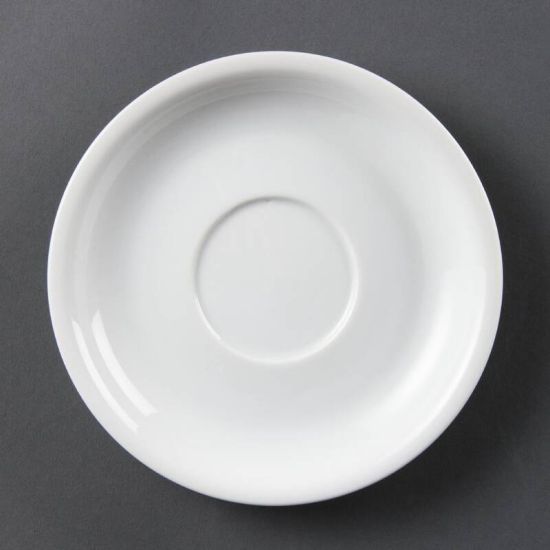 Olympia Whiteware Cappuccino Saucers 160mm Box of 12 URO CB463