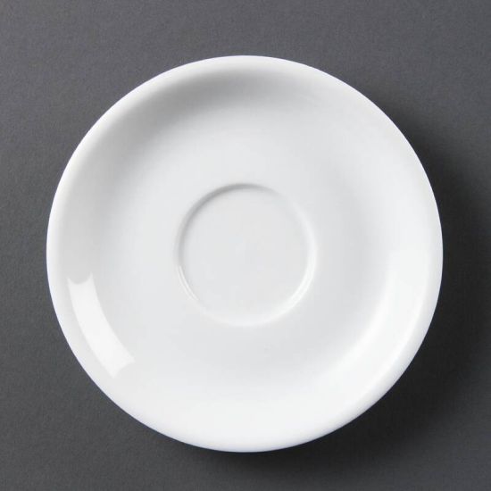 Olympia Whiteware Cappuccino Saucers Box of 12 URO CB470