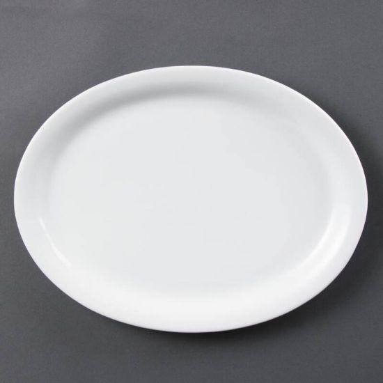 Olympia Whiteware Oval Platters 295mm Box of 6 URO CB484