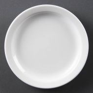 Olympia Whiteware Narrow Rimmed Plates 150mm (Pack of 12)