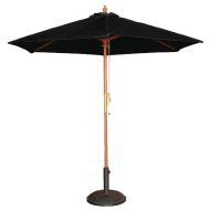 Bolero Round Parasol 2.5m Diameter Black