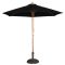 Bolero Round Parasol 2.5m Diameter Black