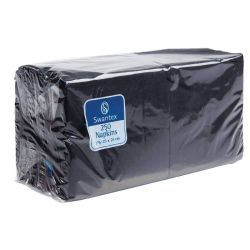 Cocktail Napkins Black 250mm (Pack Of 2000)