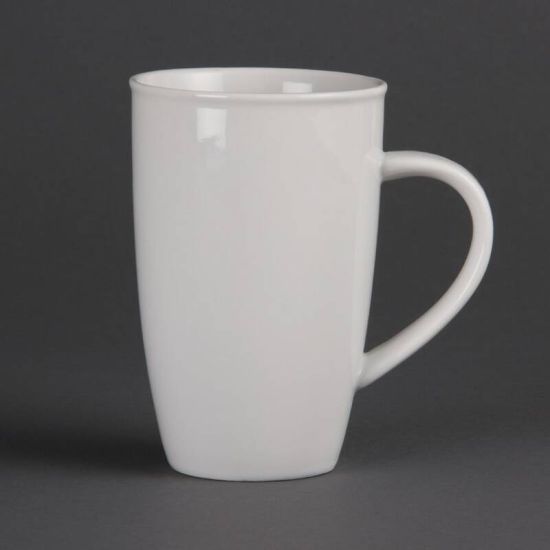 Olympia Whiteware Latte Mugs 400ml 14oz Box of 6 URO CB700 Olympia Whiteware Latte Mugs 400ml 14oz Box of 6 URO CB700