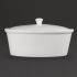 Olympia Whiteware Oval Casserole Dish 2.2Ltr