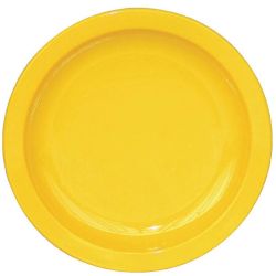 Kristallon Polycarbonate Plates Yellow 172mm (Pack Of 12) Kristallon Polycarbonate Plates Yellow 172mm (Pack Of 12)