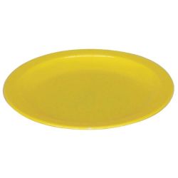Kristallon Polycarbonate Plates Yellow 230mm (Pack Of 12) Kristallon Polycarbonate Plates Yellow 230mm (Pack Of 12)