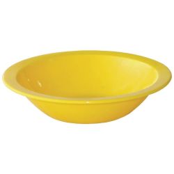 Kristallon Polycarbonate Bowls Yellow 172mm (Pack Of 12)