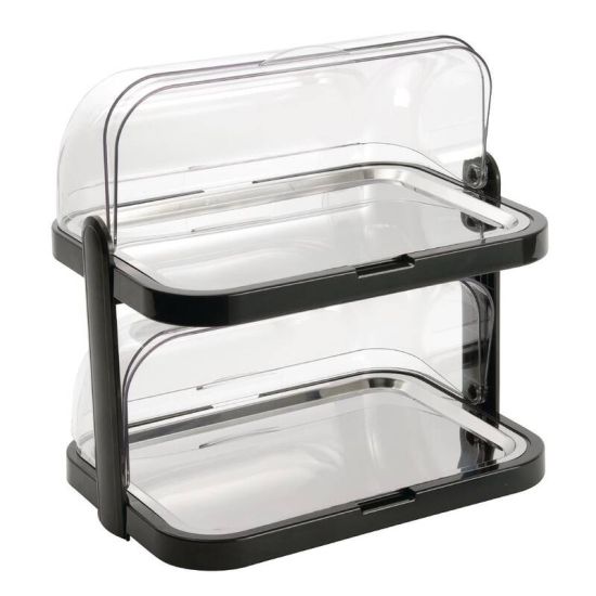 Double Decker Roll Top Cool Display Trays URO CB794