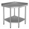 Vogue Stainless Steel Corner Table 600mm