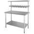 Vogue Stainless Steel Prep Station with Gantry Large